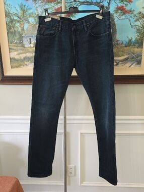 Ralph Lauren Men's Dark Indigo Slim Straight Jeans